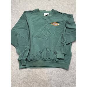 Vintage Milwaukee Brewers Miller Park Green Pullover Windbreaker XL V-Neck